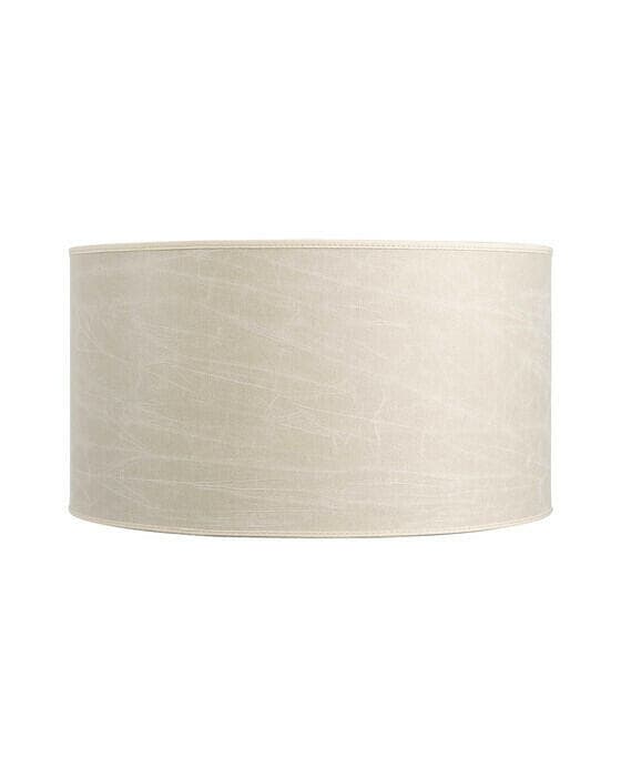 Sylinder lampeskjerm leather cream OUTLET