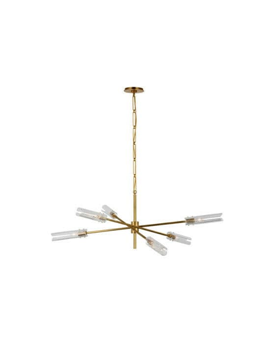 Casoria XL Radial Chandelier Antique Brass