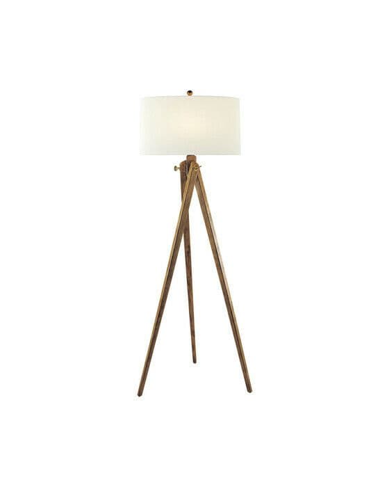 Tripod Floor Lamp French Wax/Linen