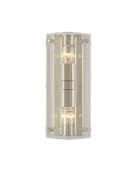 Clayton Wall Sconce Crystal/Polished Nickel