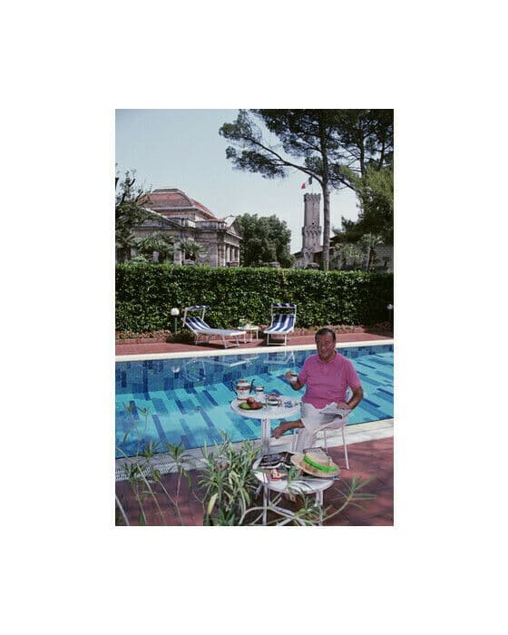 Maccioni By His Pool