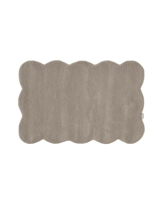 Clam dørmatte silver