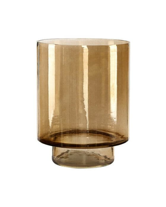 Reef Candle Holder Smoke Brown