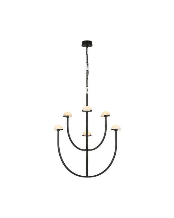 Pedra Two-Tier Chandelier Bronze Large