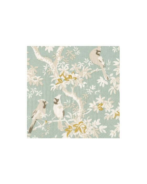 Scenic Songbirds serviett blå 20-pk