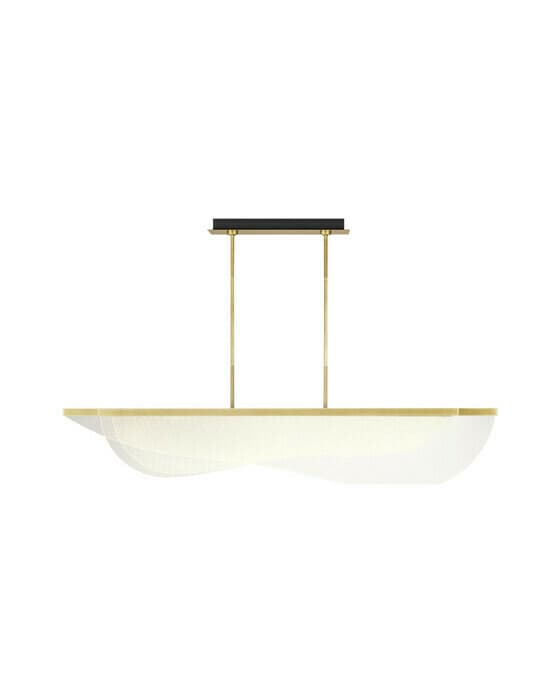 Nyra 60" Linear Plated Brass