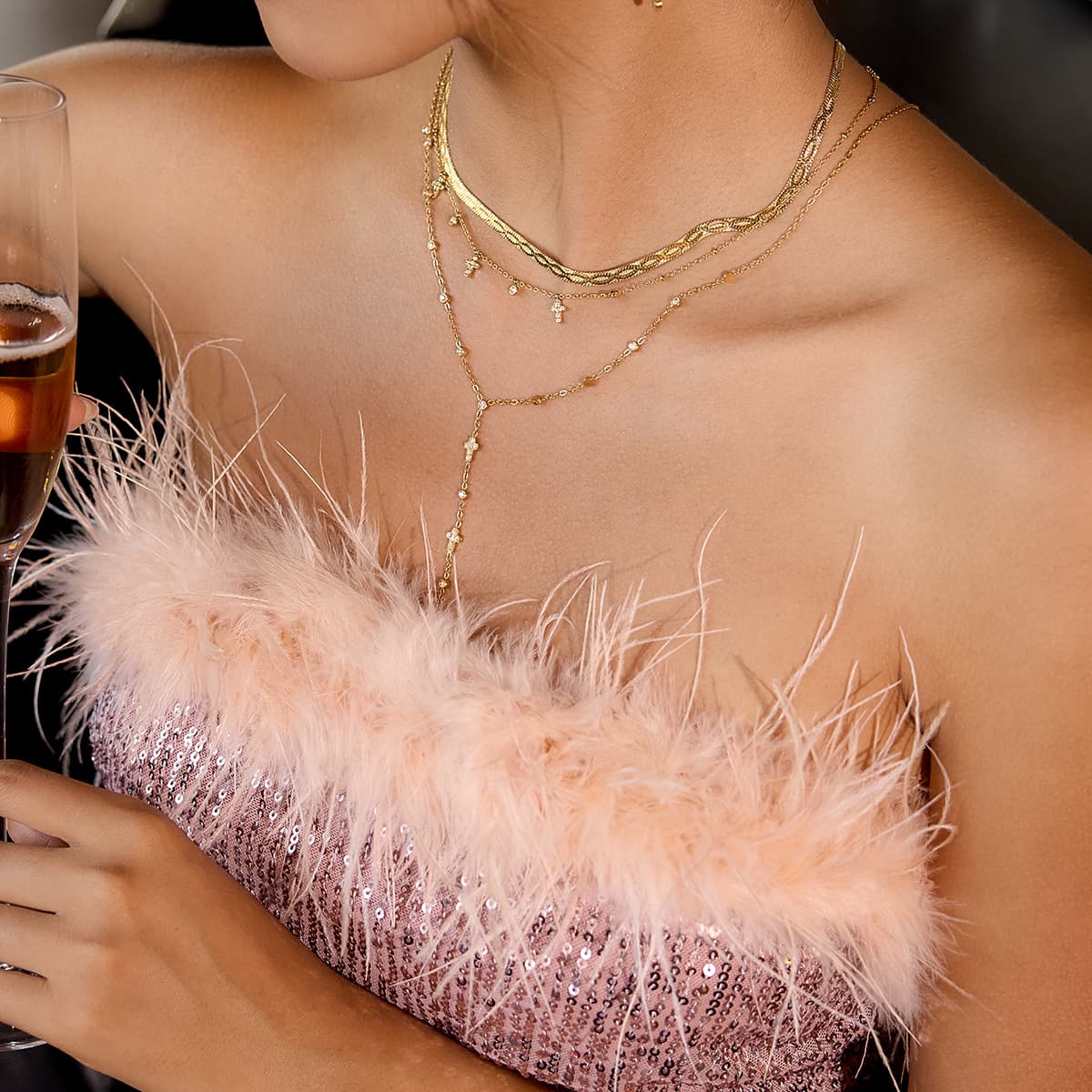 Céleste Necklace Océline 18K Gold