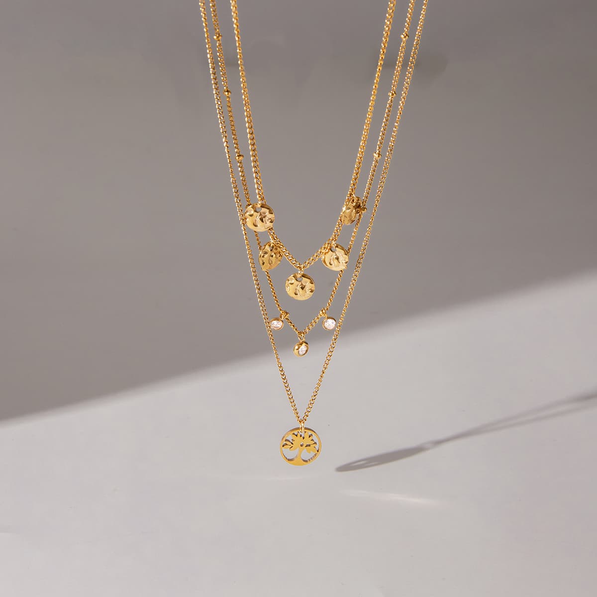 Céleste Necklace Opaline 18K Gold