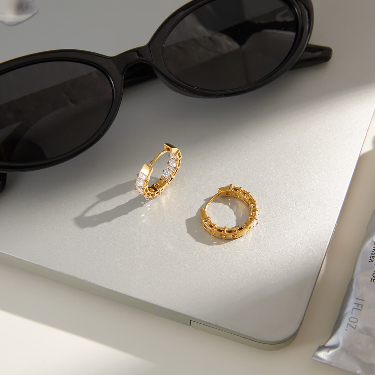 Céleste Earrings Aubérine 18K Gold