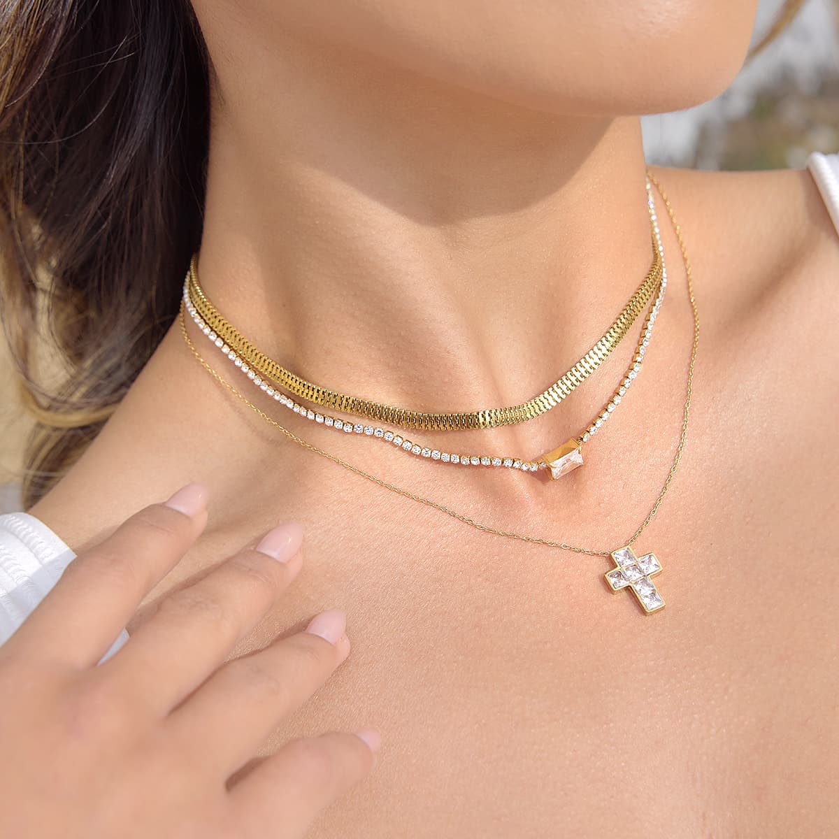 Céleste Necklace Guillemine 18K Gold