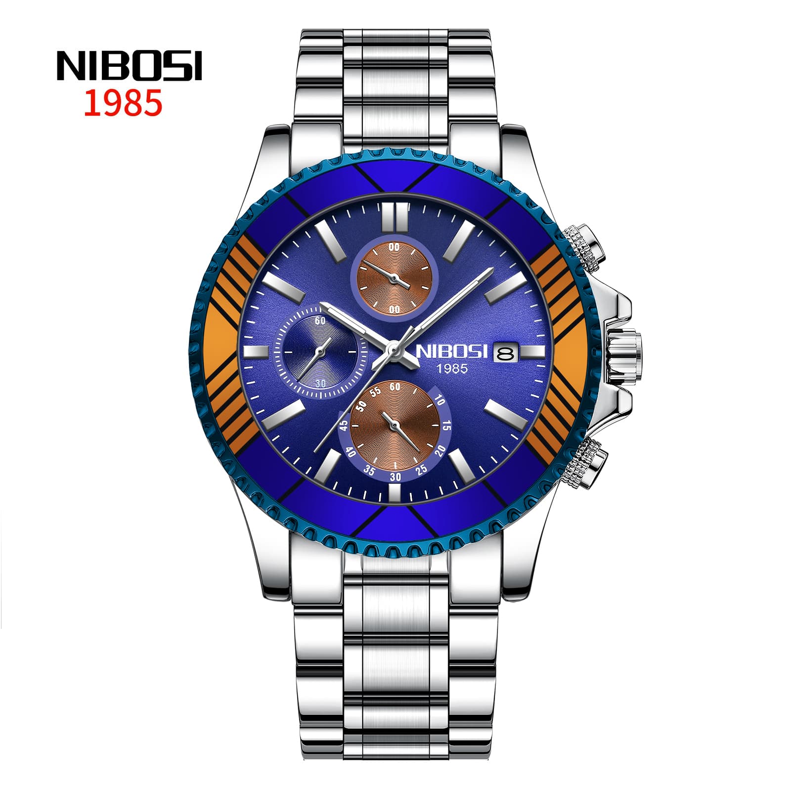 Nibosi Velocity Silver Blue