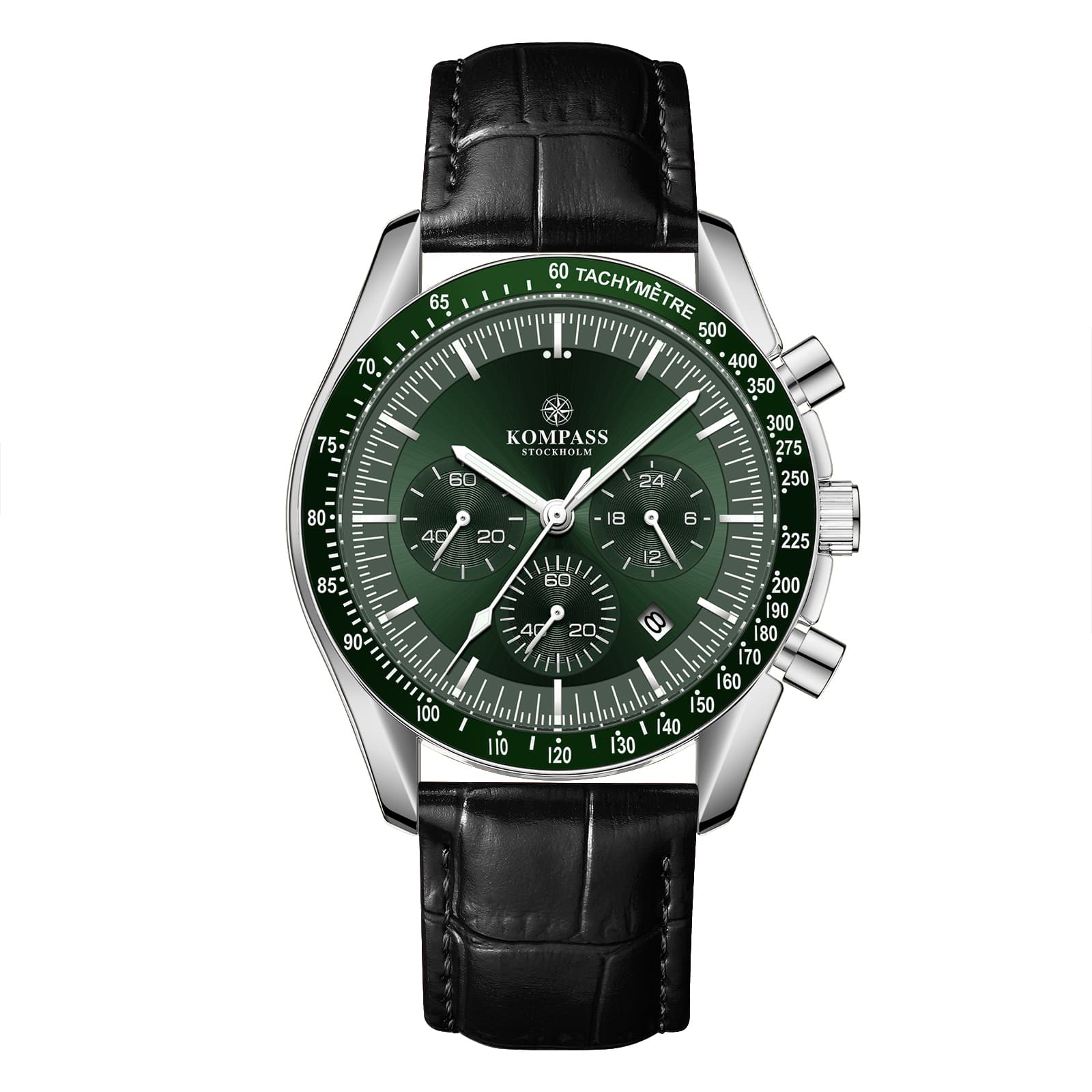 Kompass ChronoSpeed Silver Green Black