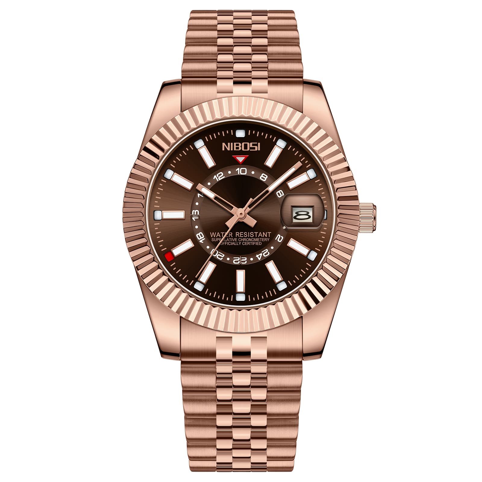 Nibosi Montclair Rose Gold Brown