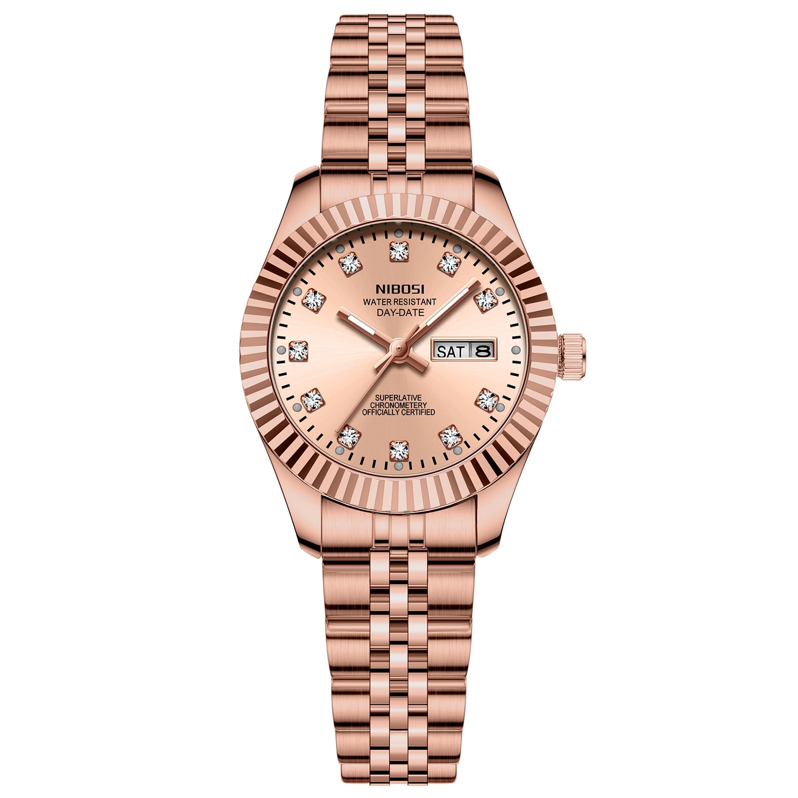 Nibosi Millbury Day-Date Rose Gold
