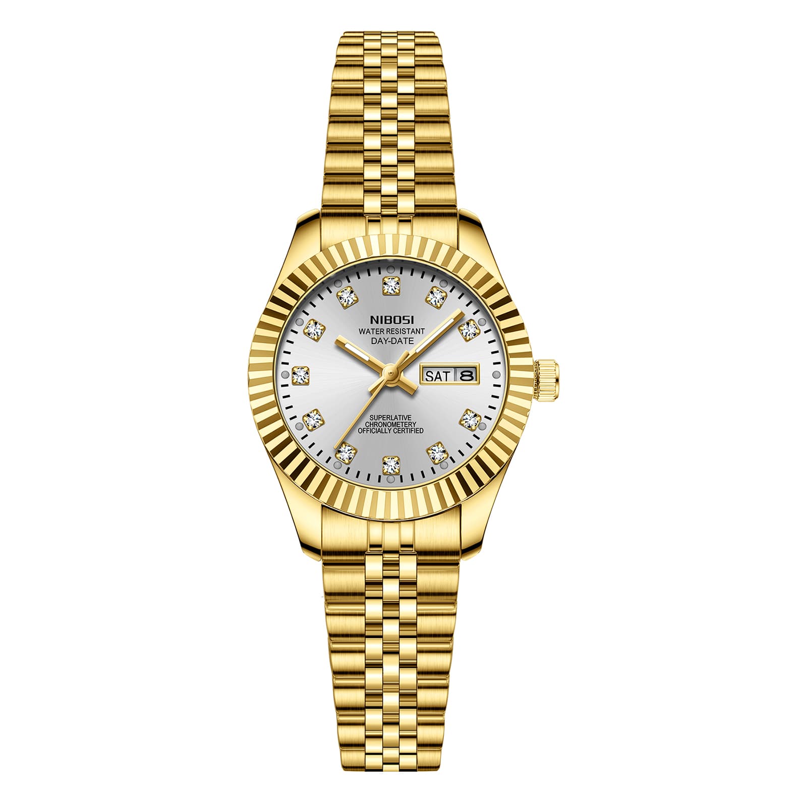 Nibosi Millbury Day-Date Gold Silver