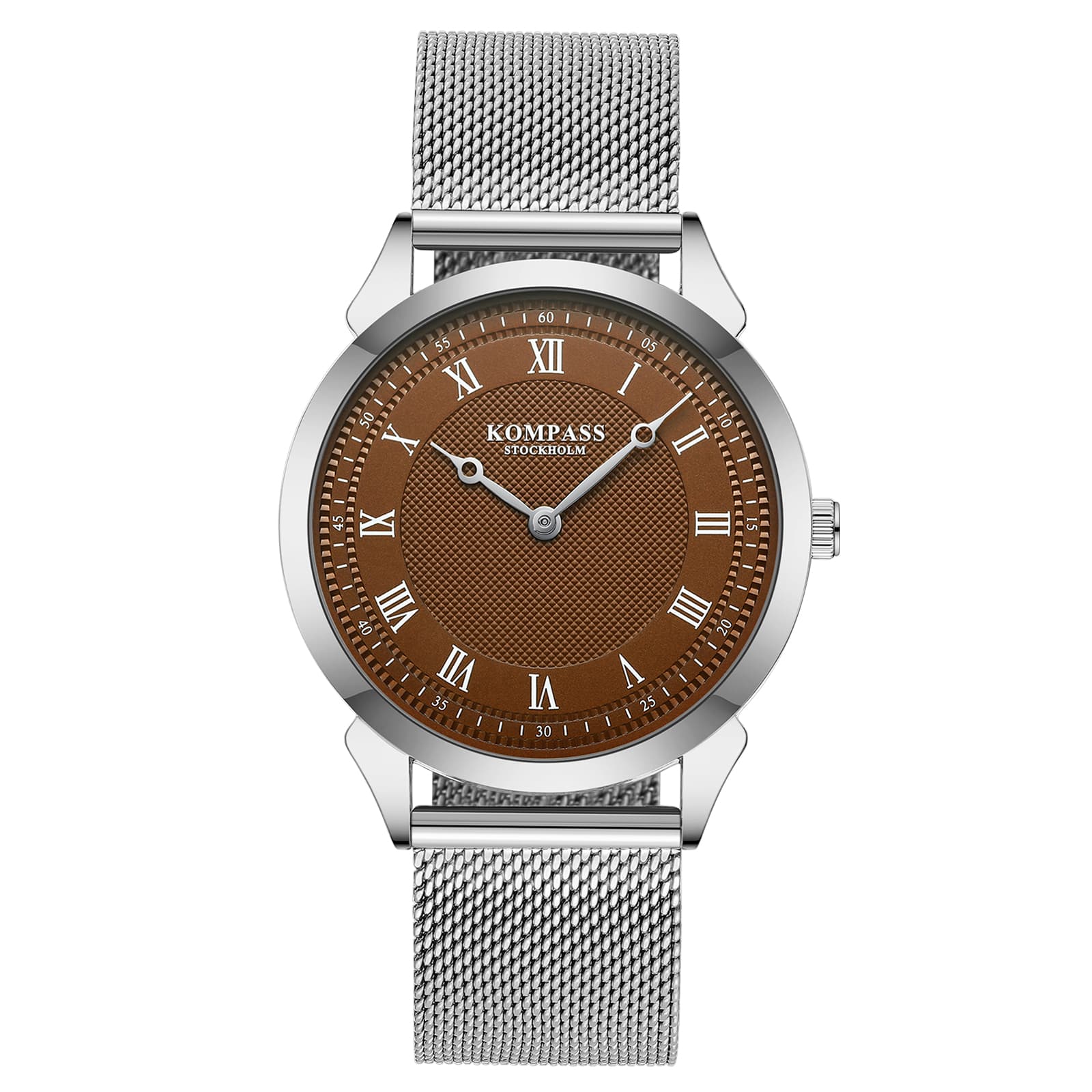 Kompass Élysée Brown Silver Mesh