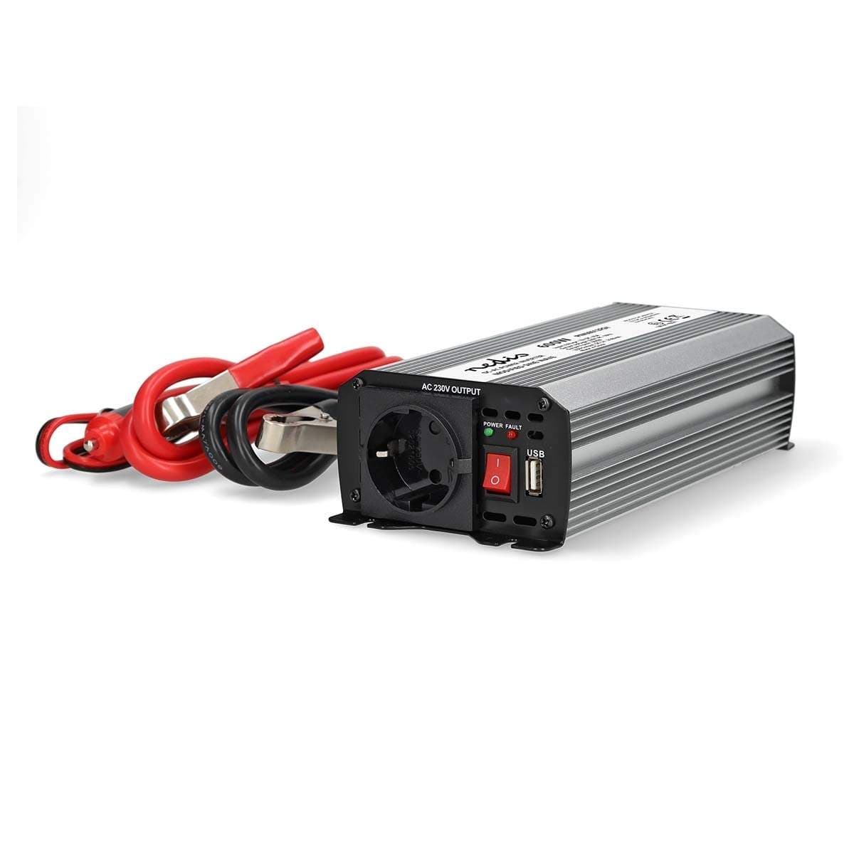 Power Inverter Modifisert sinusbølge | Inngangsspenning: 12 V DC | Enhetens strømuttak: Type F (CEE 7/3) / USB-A | 230 V AC 50 H