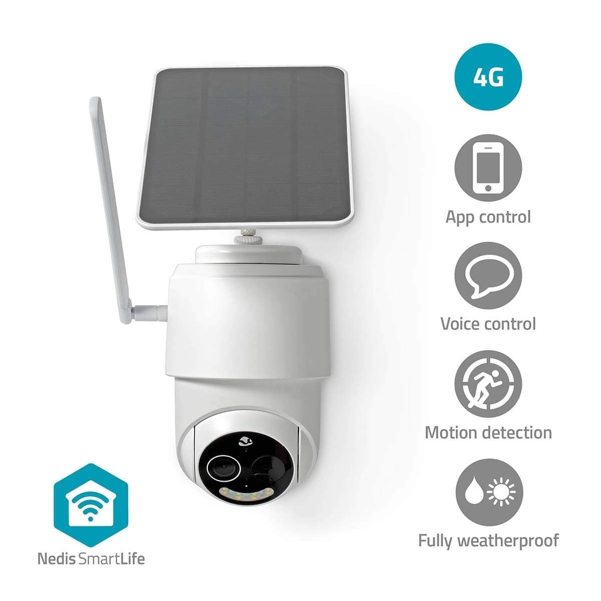 SmartLife Utendørs kamera | 4G | Full HD 1080p | Panorering og vipping | IP65 | Cloud Storage (valgfritt) / microSD (ikke inklud
