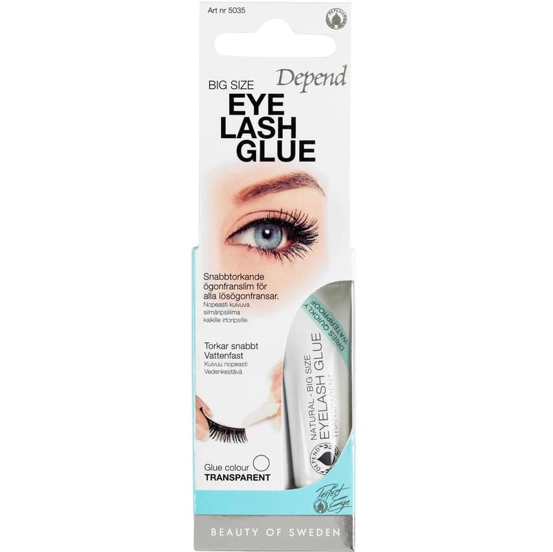 Depend Cosmetic PE Eyelash Glue Big Size 7 g - Transparent