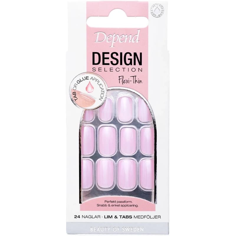 Depend Cosmetic Design Selection Nails 24 pieces - Cherry Blossom Medium Square