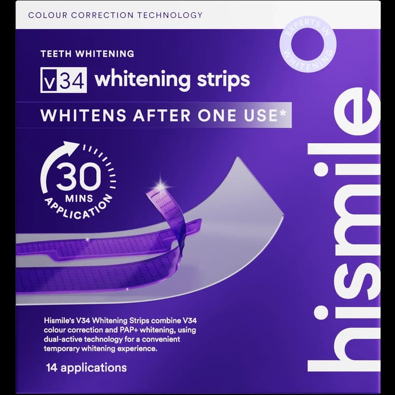 Hismile V34 Teeth Whitening Strips 14 pieces