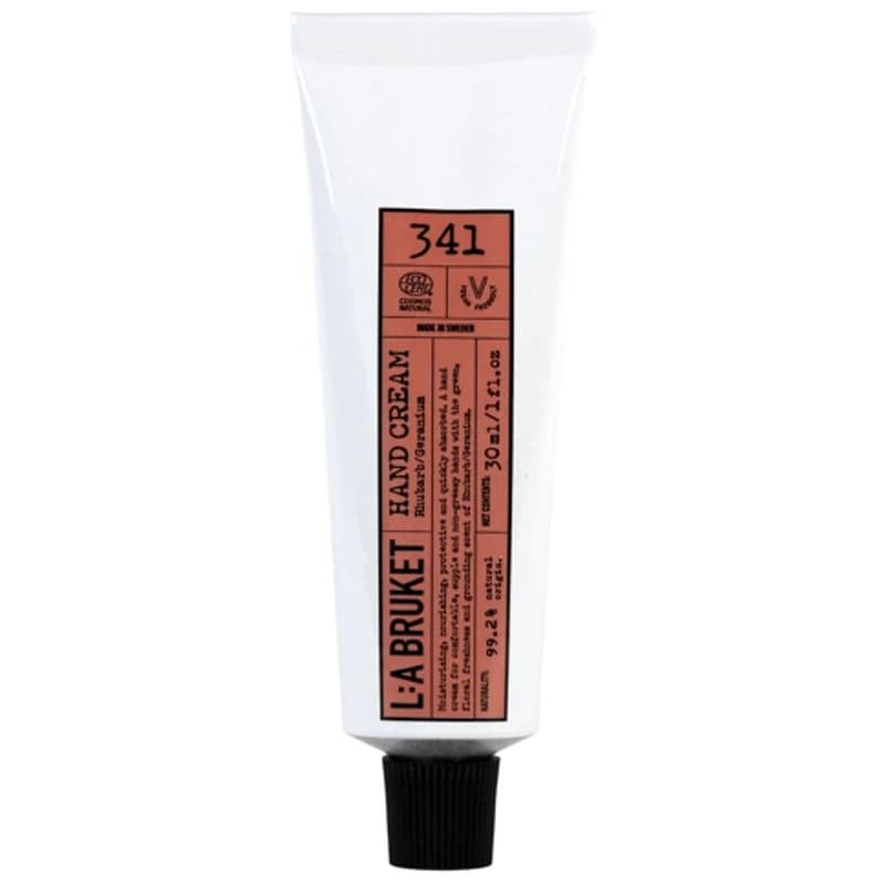 L:a Bruket 341 Hand Cream 30 ml - Rhubarb/Geranium