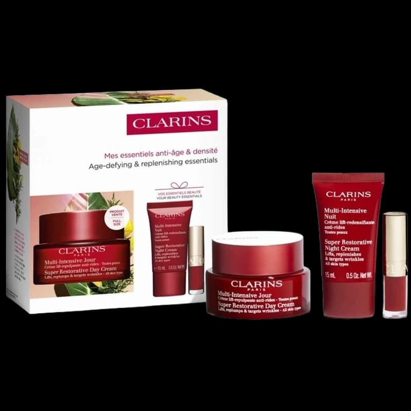 Clarins Age-defying & Replenishing Essentials Gift Set (Limited Edition)