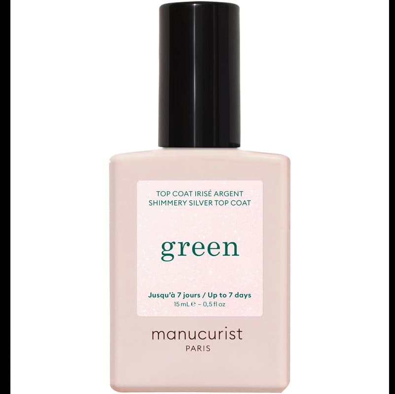 Manucurist Green Top Coat 15 ml - Shimmery Silver