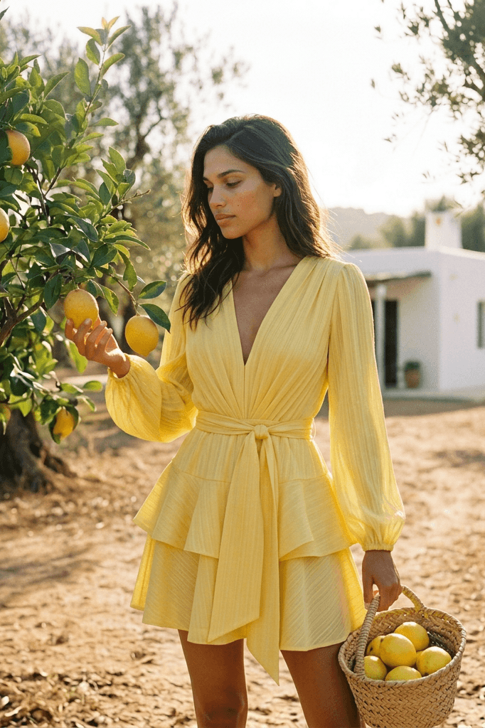 Asya Bedouin Dress - Amber Lemony