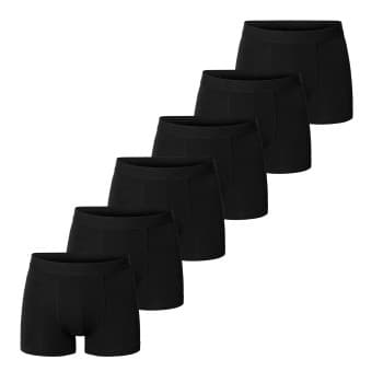 Bread and Boxers Boxer Briefs 6P Svart økologisk bomull Medium Herre
