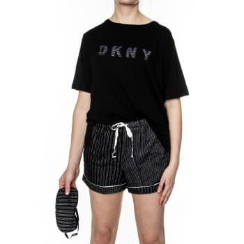 DKNY Hello Fall Pj Set Box Svart mønstret Small Dame