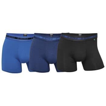 JBS 3P Bamboo Boxers Svart/Blå Small Herre