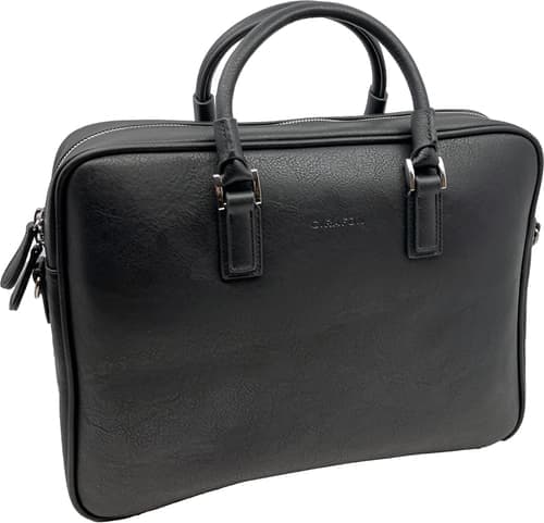 "Cirafon Office Black 16"" Vegansk Skinn Sort"
