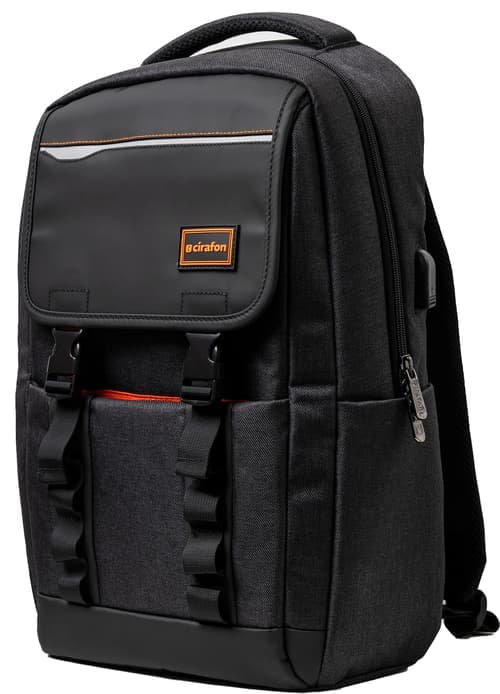 "Cirafon Backpack Active 15.6"" Nylon Sort"