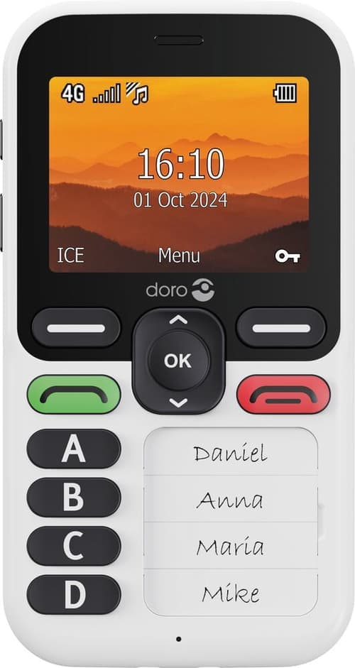 Doro Leva X10 Hvit, Svart