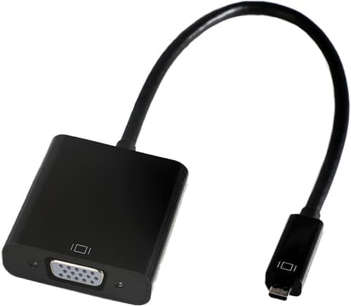 Prokord Videoadapter Micro Hdmi Vga, 3,5mm Svart