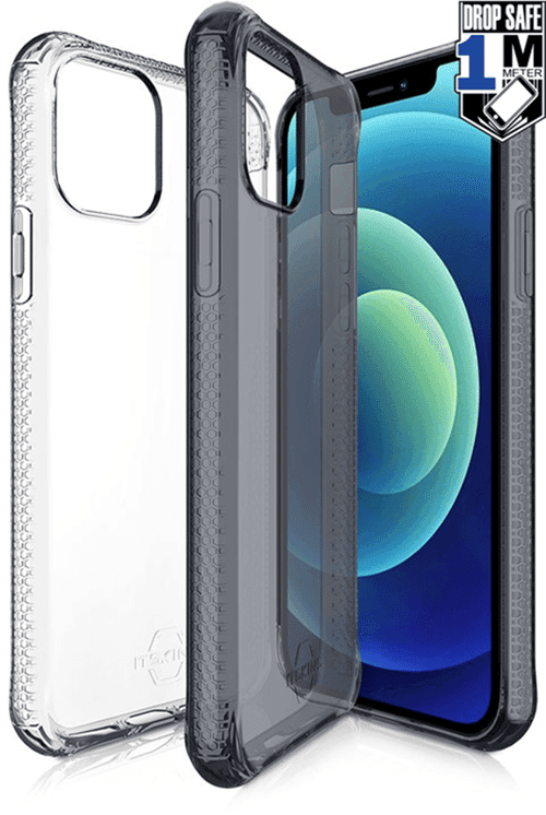 Cirafon Nano Clear Duo Drop Safe Iphone 12, Iphone 12 Pro Gjennomsiktig, Svart
