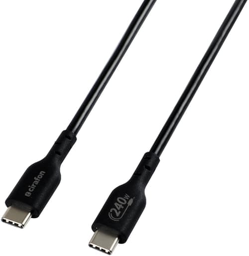 Cirafon Sync/charge Cable 240w 2m Svart