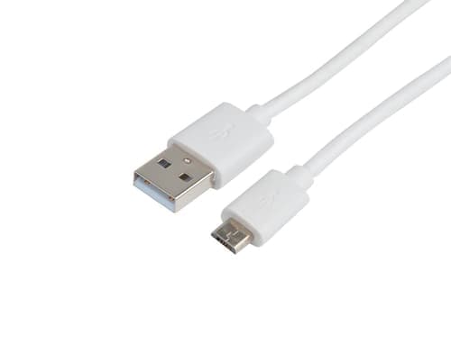 Prokord Usb-kabel 2m Usb-a Micro Usb-b Hvit