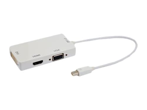 Prokord Videokonverter Mini Displayport Vga, Hdmi, Dvi Hvit
