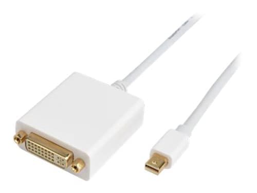 Prokord Displayport-kabel 1m Mini Displayport Dvi-d Hvit
