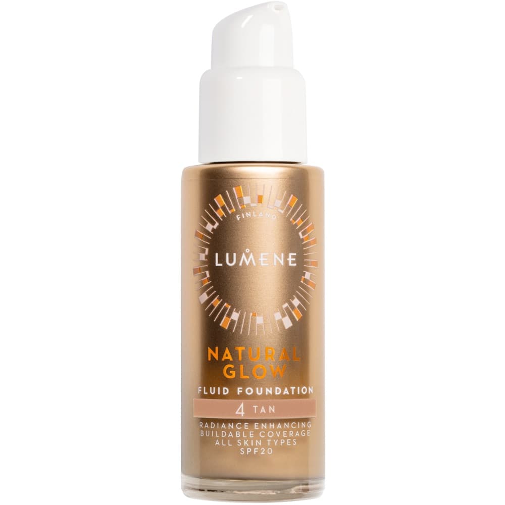 Natural Glow Fluid Foundation SPF20, 4 Tan