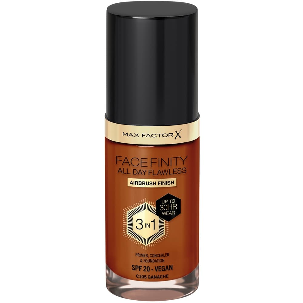 All Day Flawless 3-in-1 Liquid Foundation, 105 Ganache