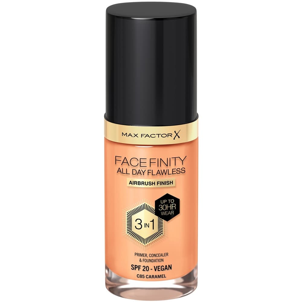 All Day Flawless 3-in-1 Liquid Foundation, 85 Caramel