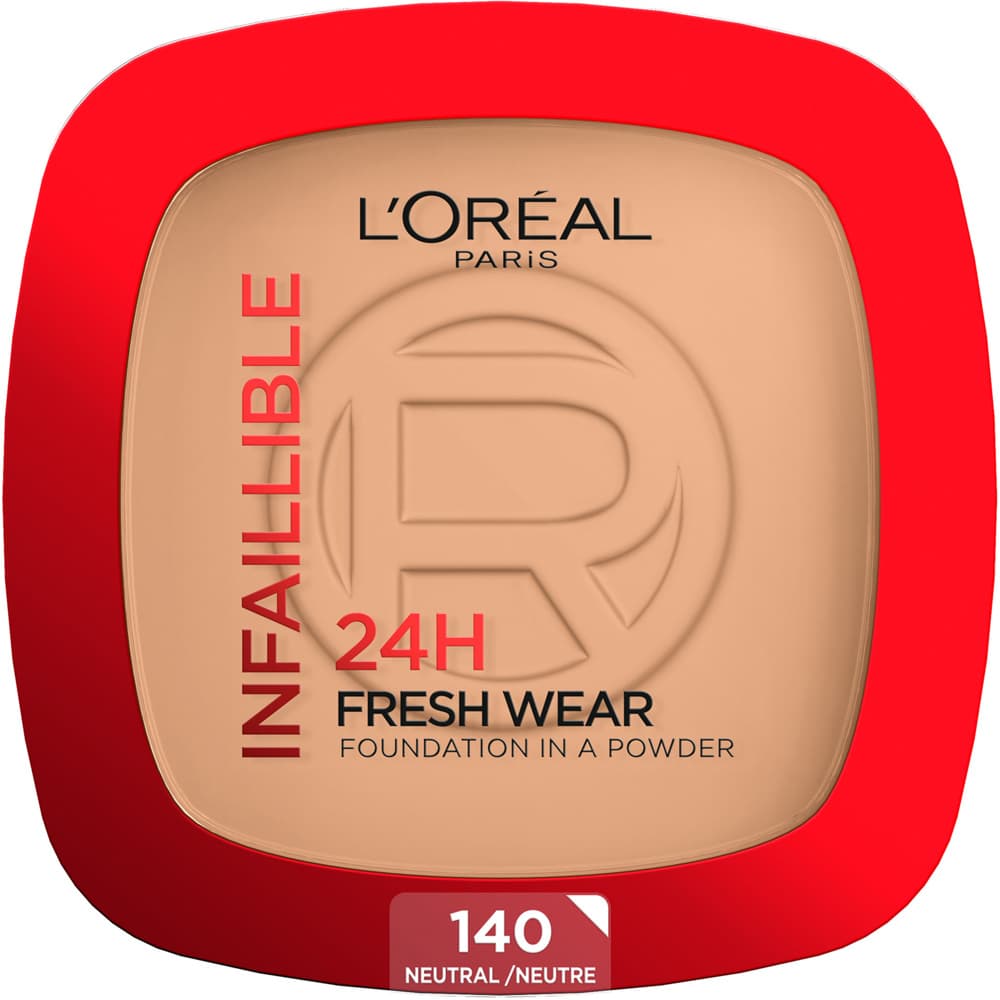 Infaillible 24H Fresh Wear Powder Foundation, 140 Neutral Undertone