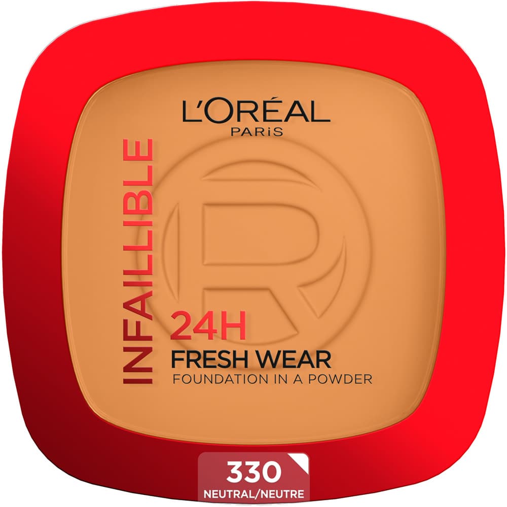 Infaillible 24H Fresh Wear Powder Foundation, 330 Warm Undertone