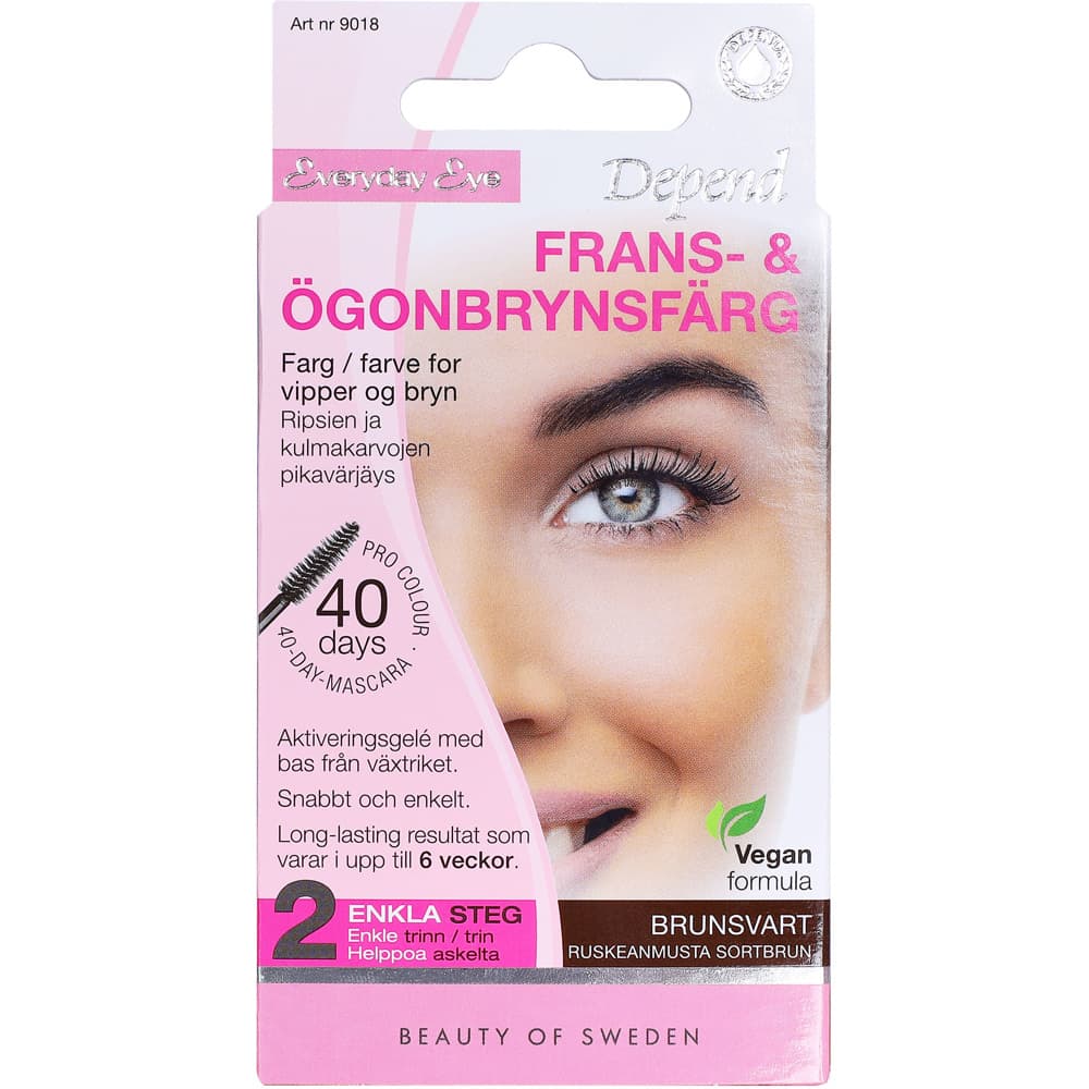 Lash & Eyebrow Color, Brown Black