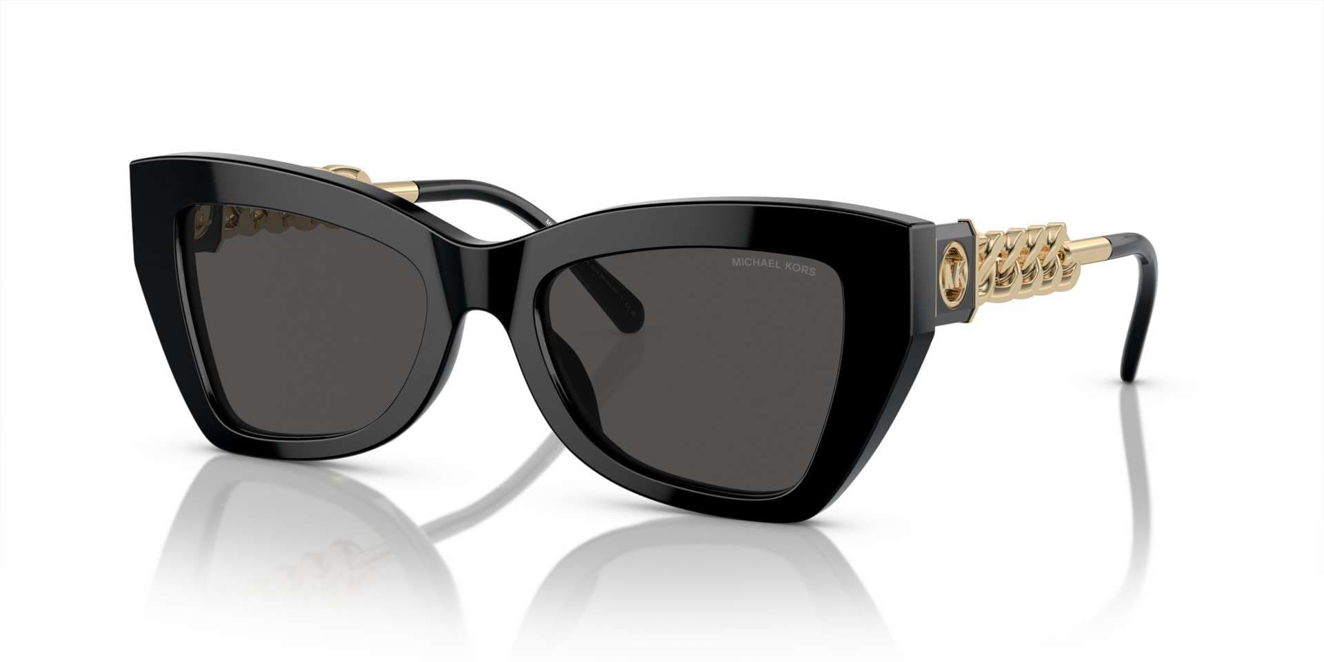 Michael Kors solbriller - Montecito fra Michael Kors - Svart - plast - cateye - large