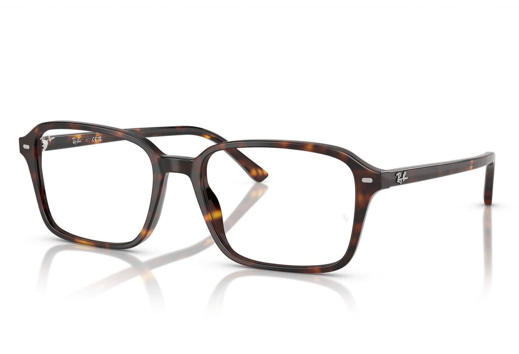 Briller - Raimond fra Ray-Ban - Havana - Acetate - Rektangulær - Medium