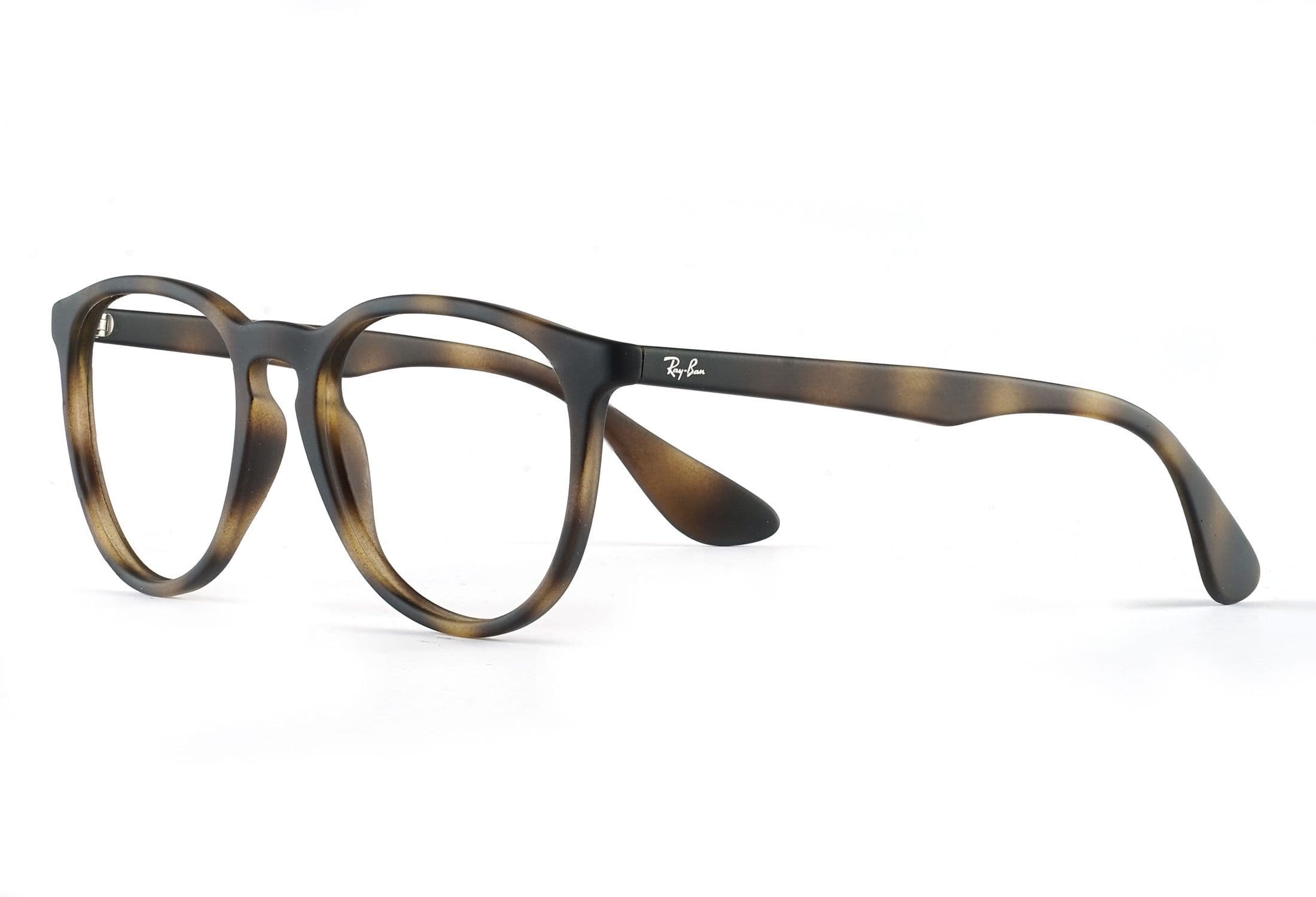 Ray-Ban briller - rb7046 - Brun, Mønstret, Medium Hel ramme i Plast - Rund